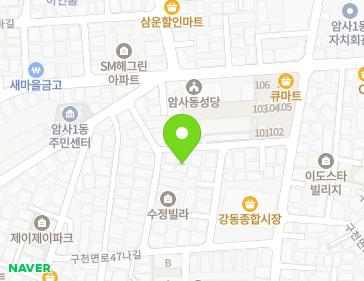 서울특별시 강동구 구천면로47길 69-33 (암사동, 삼성파크빌) 지도