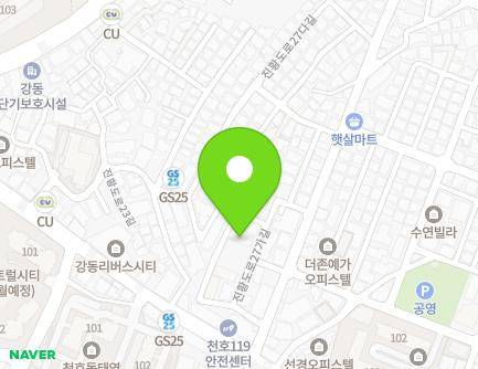 서울특별시 강동구 진황도로27가길 26 (천호동, HwellsPARK천호3) 지도