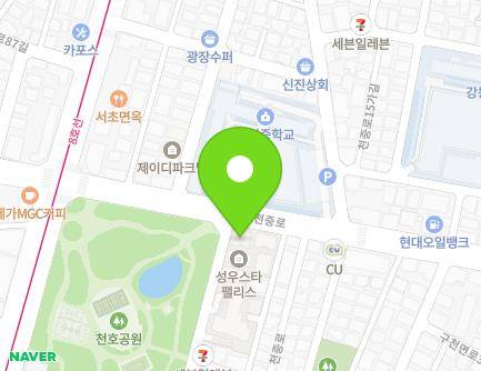 서울특별시 강동구 천중로12길 1 (천호동, 성우스타팰리스) 지도