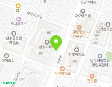서울특별시 강동구 성안로 173 (천호동, 신구오피스텔) 지도
