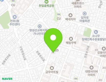 서울특별시 강동구 천중로35길 60 (천호동, 천호어린이집) 지도