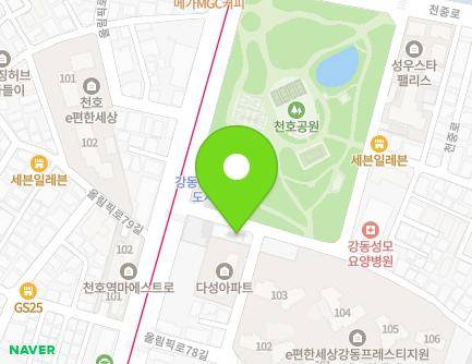 서울특별시 강동구 올림픽로80길 10 (천호동) 지도