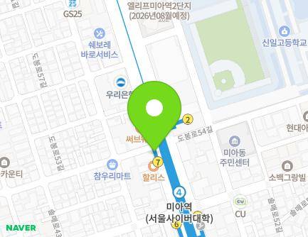 서울특별시 강북구 도봉로 205-1 (미아동, 구두수선대-02) 지도