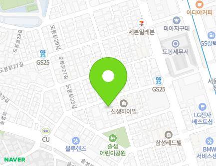 서울특별시 강북구 도봉로23길 37 (미아동, 그랜드하우스) 지도