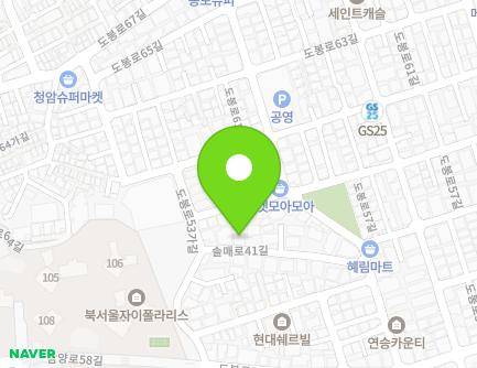 서울특별시 강북구 솔매로41길 37-34 (미아동, 대광빌리지) 지도