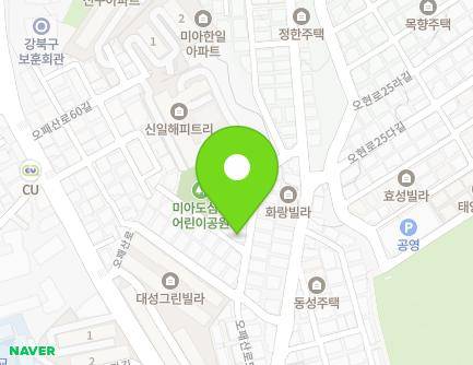 서울특별시 강북구 오패산로52마길 20 (미아동, 동성주택) 지도