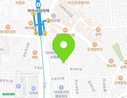 서울특별시 강북구 월계로3길 41 (미아동, 신세계모텔) 지도