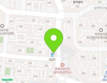 서울특별시 강북구 삼양로19길 157 (미아동, 에스케이북한산시티아파트) 지도