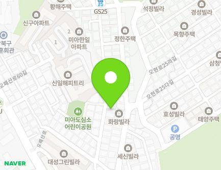 서울특별시 강북구 오패산로52마길 7 (미아동, 용화주택) 지도