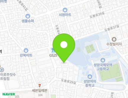 서울특별시 강북구 삼양로38라길 11-5 (미아동, 중앙맨션) 지도