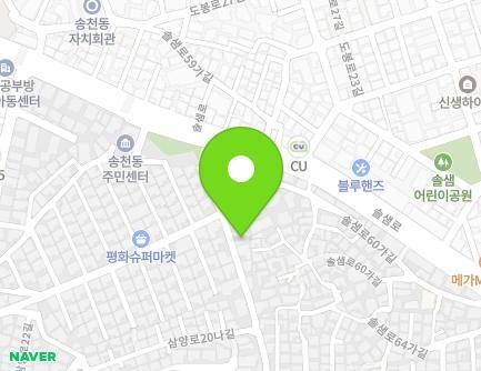 서울특별시 강북구 솔샘로60길 13-5 (미아동, 청운빌라) 지도