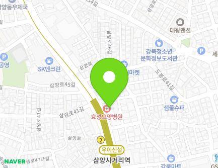 서울특별시 강북구 삼양로 204 (미아동, 효성요양병원) 지도