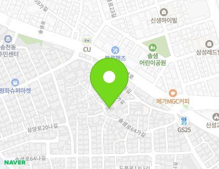 서울특별시 강북구 솔샘로60나길 19-2 (미아동) 지도