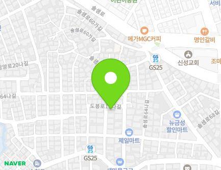 서울특별시 강북구 솔샘로64다길 36-10 (미아동) 지도