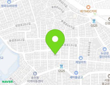 서울특별시 강북구 솔샘로64다길 48-4 (미아동) 지도