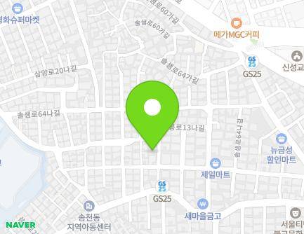 서울특별시 강북구 솔샘로64다길 42-3 (미아동) 지도