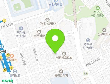 서울특별시 강북구 도봉로50길 29-8 (미아동) 지도