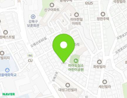 서울특별시 강북구 오패산로52마길 20-17 (미아동) 지도