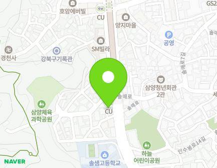 서울특별시 강북구 인수봉로 55-1 (미아동) 지도