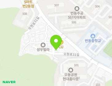 서울특별시 강북구 오현로31길 113-11 (번동, 거상빌라) 지도