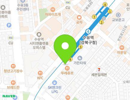 서울특별시 강북구 도봉로 324-1 (번동, 가로판매대-10) 지도