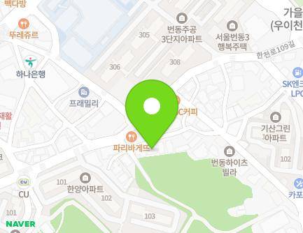 서울특별시 강북구 한천로109길 57-42 (번동, 19차석정빌라) 지도