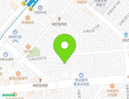 서울특별시 강북구 오패산로67길 35-6 (번동, 대양주택) 지도