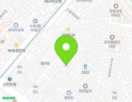 서울특별시 강북구 한천로124다길 74-3 (번동, 메종107) 지도