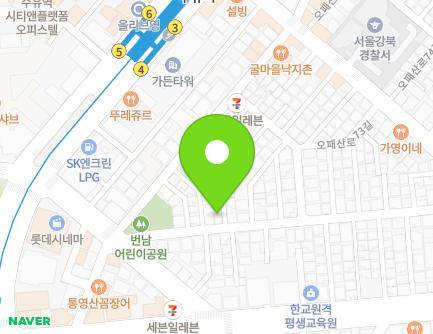 서울특별시 강북구 오패산로67길 46 (번동, 설악빌라트9차) 지도