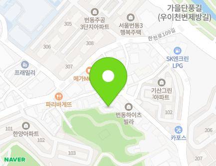 서울특별시 강북구 한천로109길 57-58 (번동, 협성하이츠6차) 지도