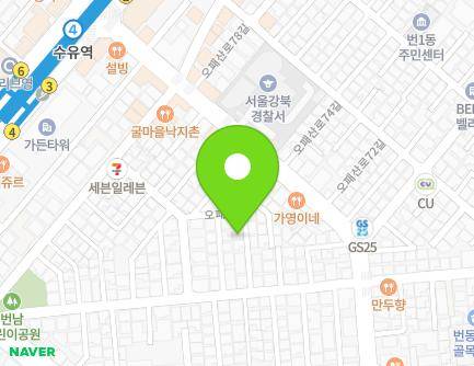 서울특별시 강북구 오패산로67길 18-9 (번동) 지도