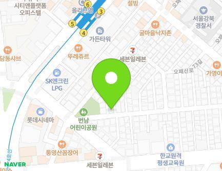 서울특별시 강북구 오패산로67길 50 (번동) 지도