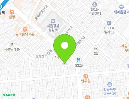 서울특별시 강북구 오패산로 389-8 (번동) 지도