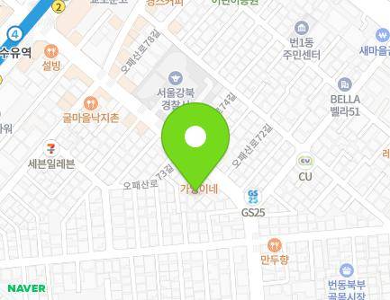 서울특별시 강북구 오패산로 393-4 (번동) 지도