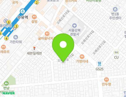 서울특별시 강북구 오패산로73길 11 (번동) 지도