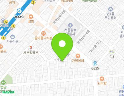 서울특별시 강북구 오패산로73길 9 (번동) 지도