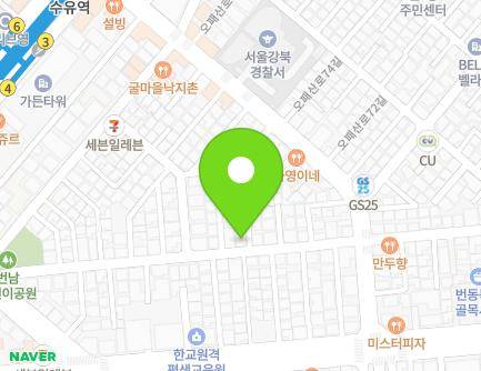 서울특별시 강북구 오패산로67길 20 (번동) 지도