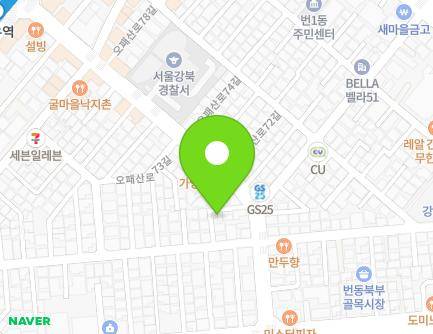 서울특별시 강북구 오패산로67길 6-6 (번동) 지도