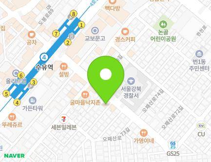 서울특별시 강북구 오패산로 405-1 (번동) 지도