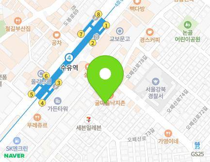 서울특별시 강북구 오패산로77길 7 (번동) 지도