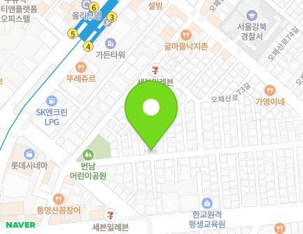 서울특별시 강북구 오패산로67길 42 (번동) 지도