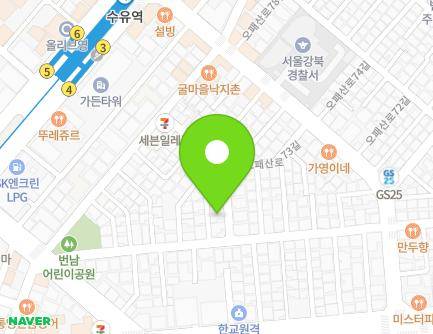 서울특별시 강북구 오패산로77가길 26 (번동) 지도