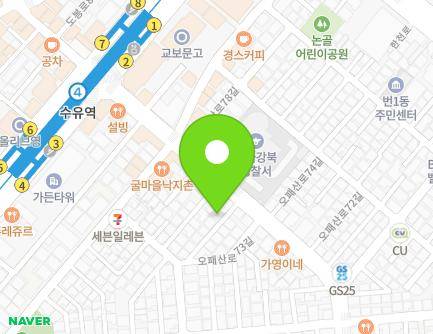 서울특별시 강북구 오패산로 401-6 (번동) 지도