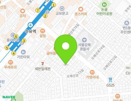 서울특별시 강북구 오패산로 405-9 (번동) 지도