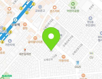 서울특별시 강북구 오패산로 401-3 (번동) 지도