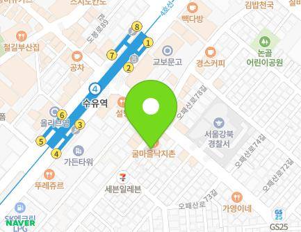 서울특별시 강북구 오패산로77길 5 (번동) 지도