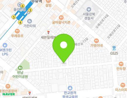 서울특별시 강북구 오패산로67길 32 (번동) 지도