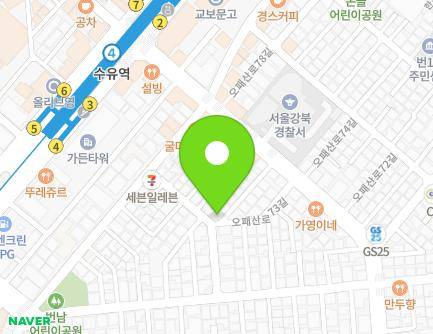 서울특별시 강북구 오패산로77가길 15 (번동) 지도