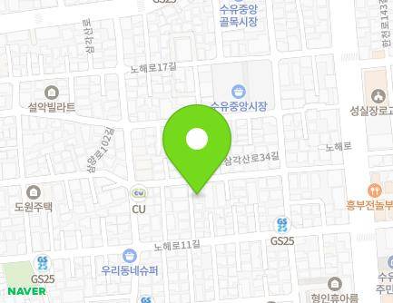 서울특별시 강북구 노해로13길 33-3 (수유동) 지도