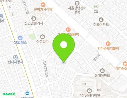 서울특별시 강북구 삼양로124길 27 (수유동) 지도